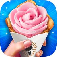 Flower Ice Cream - Trendy Frozen Food