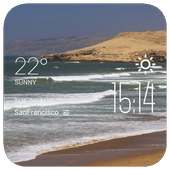 Tangier weather widget/clock