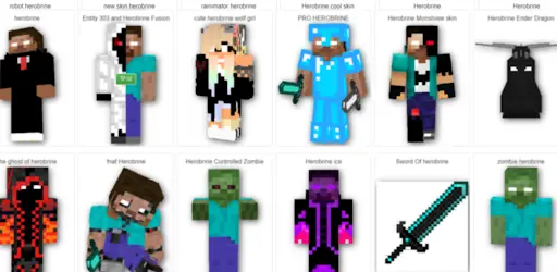 PRO HEROBRINE Minecraft Skin