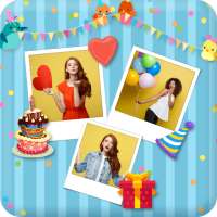 Birthday - Photo Collage,Greeting card,Photo Frame