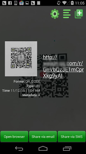 QR barcode scanner screenshot 3