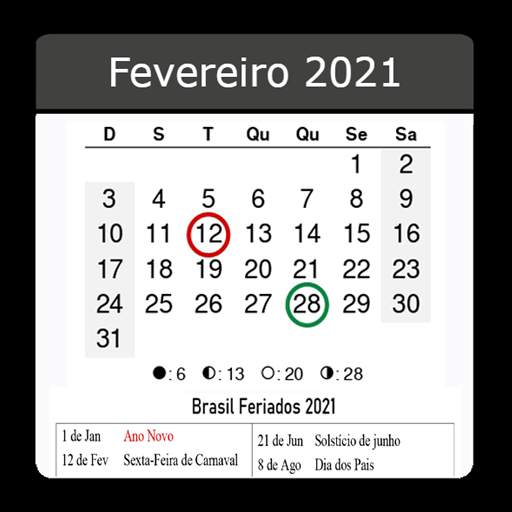 Brasil Calendário 2021
