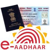e-Aadhaar,Passport, PAN Card