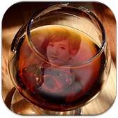 foto bingkai gelas anggur on 9Apps