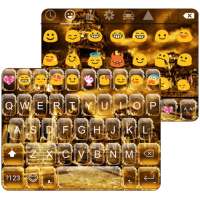 Golden Sky Emoji Keyboard Skin