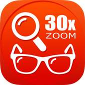 Magnifier Optical EyeGlasses 30x zoom Photo Video on 9Apps