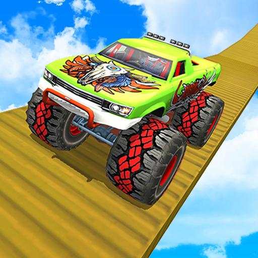 Mega Ramp Monster Truck Driving- Stunts Racing 3d