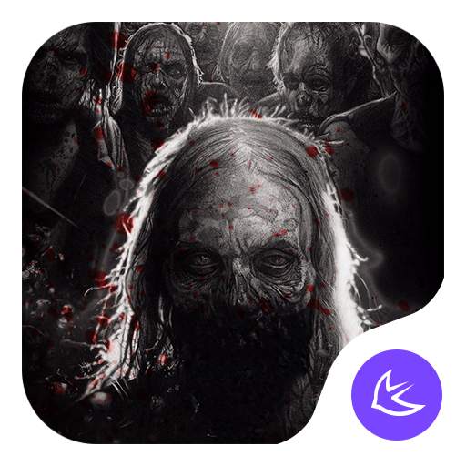 Horror Dark Death Blood-APUS Launcher Theme