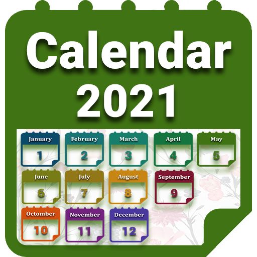 Calendar 2021 with Holidays icon