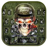 Skull Soldier Keyboard Theme