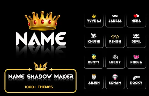 Stylish Name Art Shadow Maker