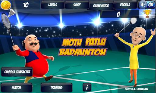 Motu Patlu Badminton скриншот 1