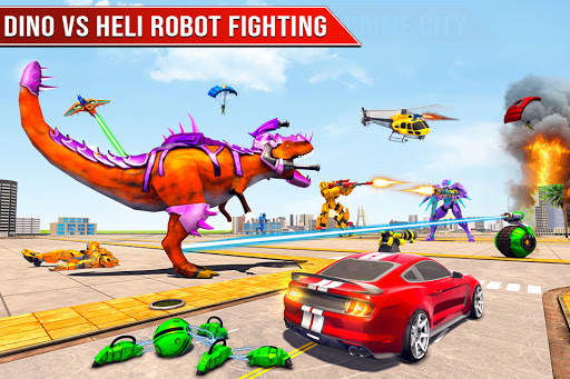 Автомобиль-робот-динозавр: игра-робот-вертолет скриншот 3
