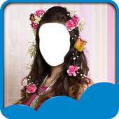 Flowers Hairstyle Photo Editor