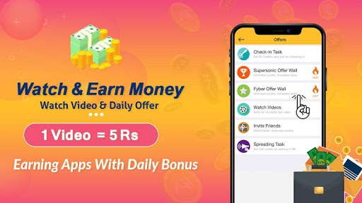 Watch videos discount earn money apps