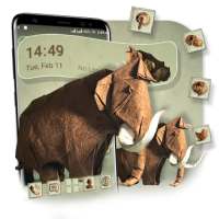 Elephant Paper Craft Launcher Theme on 9Apps