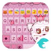 Emoji Keyboard-Pink Bow