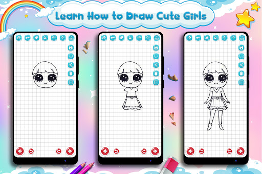 How To Draw Cute Love, Cute Love, Step by Step, Drawing Guide, by Dawn -  DragoArt