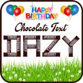 Chocolate text for Birthday Editor on 9Apps