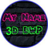 3D my name neon live wallpaper