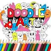 Easy Coloring Doodle Buku Mewarnai Doodle