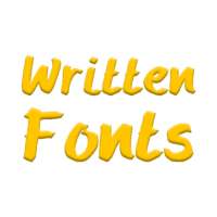 Written Fonts for FlipFont