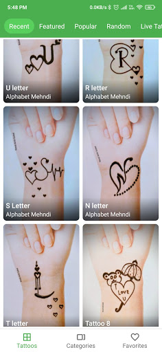 Beautiful N letter alphabet mehendi tattoo 4 different easy tattoos on  hand henna tattoo designs  YouTube