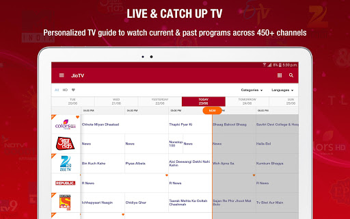 JioTV – News, Movies, Entertainment, LIVE TV स्क्रीनशॉट 9