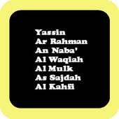 Surat Yassin Ar Rahman Al Mulk Choice