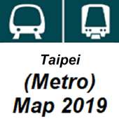 Taipei Subway MRT (Metro) system map 2019