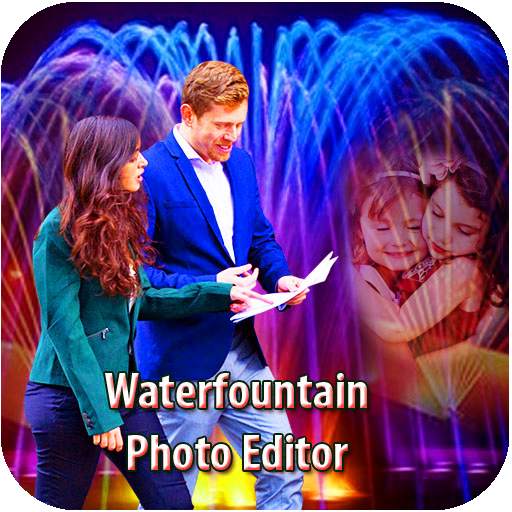 Photo Editor - Water Fountain Photo Frame