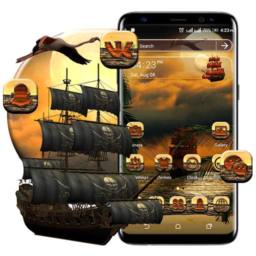 Sea Sunset Launcher Theme