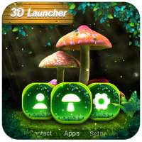 3D Mushroom&nature  launcher theme