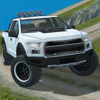 Motorista de carro 4x4 offroad