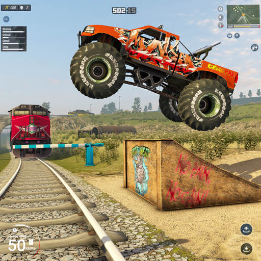 Monster Truck Stunt Truck Game