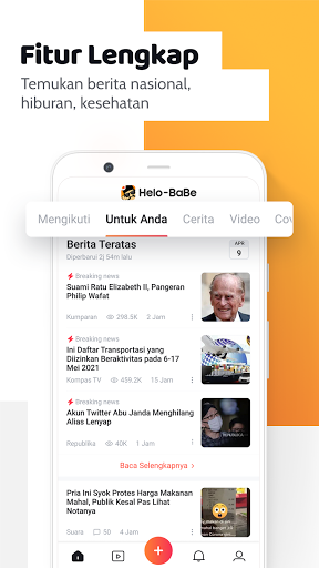 Helo BaBe - Baca Berita स्क्रीनशॉट 1