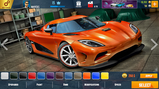 3D sekolah balap mobil: permainan mobil balap screenshot 5