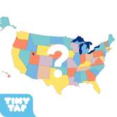 US States Map Quiz - 50 States
