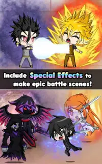 Gacha Club Contains ads In-app purchases About this game Dress up cute  chibi characters and gacha for units to battle in story mode! - iFunny  Brazil
