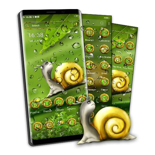 Cute Snail Launcher Theme