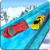 Frozen Water Slide Car Game