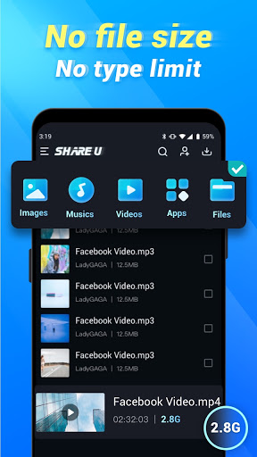 ShareU - Shareit File Transfer & Offline APP Share 5 تصوير الشاشة