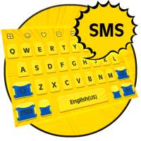 SMS Yellow Cartoon Keyboard-Chat SMS Keyboard