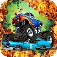 Monster Truck Racing Adventure Super 2D Race Games