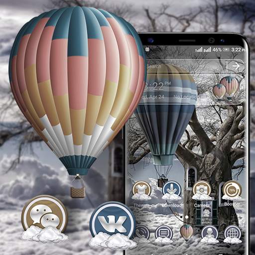 Balloon Tree Cloud Launcher Theme