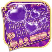 Purple Love Bubble Keyboard