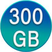 300gb Free Storage and backup 2018