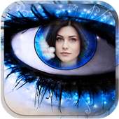 GIRL EYE PHOTO FRAME EDITOR-Wallpaper editor suit on 9Apps