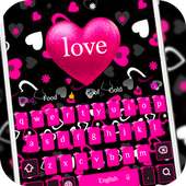 लड़कियों गुलाबी कीबोर्ड प्यार