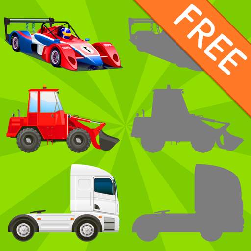 Vehicles Shadow Puzzles for Toddlers Free